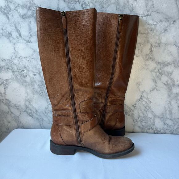Enzo Angiolini Easporty Cognac Leather Riding Boots US 6.5 - Picture 7 of 11
